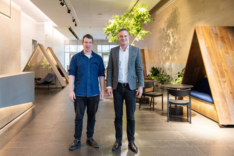 Anthropic CEO Dario Amodei with UK Secretary of State Peter Kyle in San Francisco